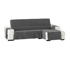 Eysa Dream Nicht elastisch Sofa überwurf Chaise Longue rechts, frontalsicht, Chenille, 06-grau, 37 x 9 x 29 cm