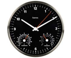 Hama Wanduhr CWA200, schwarzes Ziffernblatt