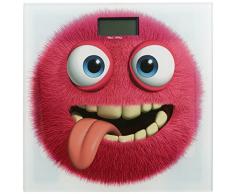 WENKO 21379100 Badwaage Monster - LCD-Display, Gehärtetes Glas, Mehrfarbig