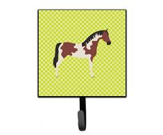 Caroline s Treasures Pinto Pferd grün Wandhaken, Multicolor, S
