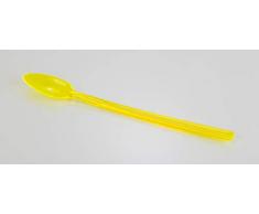 Kimmel Limolöffel Cocktaillöffel Eislöffel Kunststofflöffel 6 Stück Mehrweg, Kunststoff, Gelb Transparent