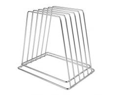 Thirteen Chefs Gewerbe schneidebrett Organizer - Edelstahl-Gestell, kein rost Silber 1 breite Schlitze (5 Slot)
