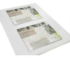 Wirth Tischset Jolanda 2er Pack, Polyester, Grün, 40 x 35 cm, 2-Einheiten