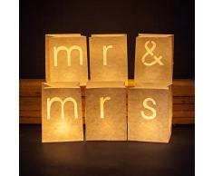 Tindra Laterne, schwer entflammbares Papier, elfenbeinfarben, One Size