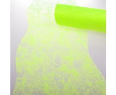 Deko AS GmbH Sizoflor Tischband Wellenschnitt maigrün ca. 25 cm Rolle 25 Meter 60W 031-R