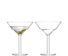 LSA International Mixologist Cocktail Martini Glas 230 ml klar X 2, 11,7 x 11,7 x 15 cm