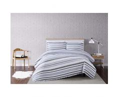 Truly Soft Everyday Truly Soft Curtis Bettwäsche-Set für Doppelbett, Größe XL, Weiß/Grau