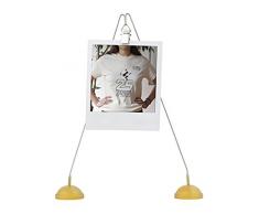 Kikkerland Fotohalter, Metall, Silber, 19.5 x 4.1 x 22.5 cm