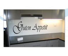 INDIGOS WG30032-86 Wandtattoo w032 Spruch Guten Appetit Wandaufkleber 120 x 42 blau