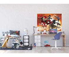 AG Design FTDM 0747 Avengers Marvel, Papier Fototapete Kinderzimmer- 160x115 cm - 1 Teil, Papier, multicolor, 0,1 x 160 x 115 cm
