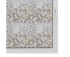WPCTEV Fensterfolie, kein Kleber, statische Haftung, Sichtschutz-Glas-Aufkleber, Dekoration, Nicht klebend, Hitze-Kontrolle, UV-Schutz 35.4 Inch x 6.5 Feet Cobblestone