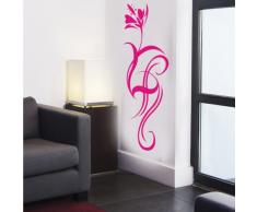 INDIGOS 4052166077118 Wandtattoo w450 Pflanze Blume Wandaufkleber 80 x 25 cm, rosa