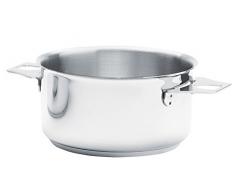 De Buyer 3491.20 Kasserolle - Bratentopf, Edelstahl, silber, 27,4 x 0,8 x 10 cm