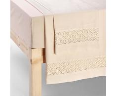 Don Baumwolle Panel Bettwäsche, Baumwolle, Beige, Einzelbett, 90 x 4.5 x 40 cm