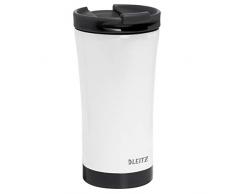 Leitz WOW Thermobecher, Edelstahl, Wärmeisolierend für Warm- und Kaltgetränke, Wiederverwendbar, Schwarz, 90140095