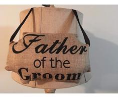 Darice Hochzeit Stuhl Sign-Father der groom-11