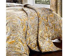 Dreams & Drapes Tagesdecke, 52% Polyester, 48% Baumwolle, Ocker