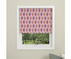 Debel Eule Kind sicheres Design Verdunklungsrollo, 100 Prozent Polyester, pink, 80 x 175 cm