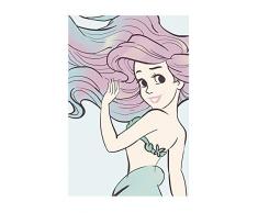 Disney Wandbild von Komar | Ariel Aquarell | Kinderzimmer, Babyzimmer, Dekoration, Kunstdruck | Größe 50x70cm (Breite x Höhe) | ohne Rahmen | WB009-50x70