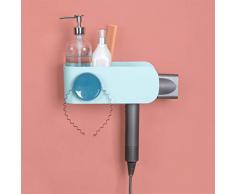 ELNATH Haartrockner-Halter zur Wandmontage, zur Haarpflege hellblau