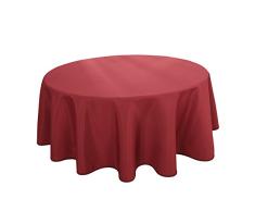 HIGHFLY Leinen Rechteck Tischdecke Wasserdicht Tischdecke für Home Küche Esszimmer 70 Round Wein