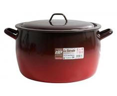 Esmaltaciones la Estrella Fuego Gewölbter Kochtopf mit Deckel, 28 cm, 11 l