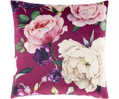 Artistic Weavers Dekokissen 18 x 18 Granat, Rosa, Elfenbein, Violett