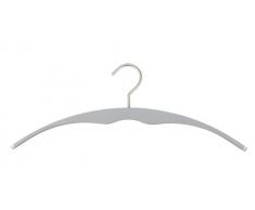 WENKO 15700200100 Bügel Wave - Kleiderbügel, Buchenholz, 45 cm, silber