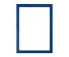 Memory Box Konfetti mit Holzrahmen und 20Â mm -, Guss, Bild/Foto/Poster-Rahmen -, cnfeti-20Â mm-px-rl-glsparent, 19Â mm breit und 15Â mm tief, blau, 14 x 10 with Plastic Glass