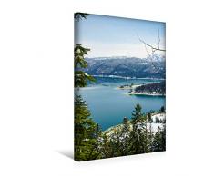 Premium Textil-Leinwand 30 x 45 cm Hoch-Format Walchensee, Bad Tölz; Bayern | Wandbild, HD-Bild auf Keilrahmen, Fertigbild auf hochwertigem Vlies, Leinwanddruck von Fotografie Schwarzfischer Miriam
