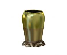 Nu Stahl Magnolia Badezimmer Tumbler, dreifarbige Messing