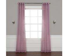 HPD Half Price Drapes SHCH-SS07168-108-GR Ösenvorhang, Leinen, durchscheinend, 50 x 108 cm, Brombeerfarben