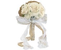 Rustikal Hochzeit Bouquet Jute Blumensträuße