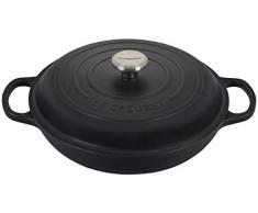 LE CREUSET Kochtopf, Gusseisen, Schwarz Matt, 30 cm