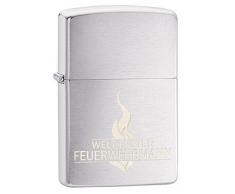 Zippo Feuerzeug, Messing, Chrom, 5.5 x 3.5 x 1 cm