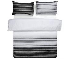 Sleep Down Bettwäsche-Set für Super-Kingsize-Betten, Baumwolle, Grau, Doppelbett