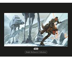Komar Wandbild Star Wars Classic RMQ Hoth Battle Ground | Kinderzimmer, Jugendzimmer, Dekoration, Kunstdruck | ohne Rahmen | WB142-40x30 | Größe: 40 x 30 cm (Breite x Höhe)