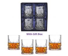amlong Kristall Bleifrei Old Fashioned Whisky Gläser