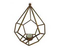 Alchemade Geometrischer Teelichthalter Kupfer