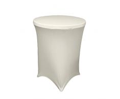 La Leinen Abdeckung rund für Bar Hohe Cocktail Tisch, weiÃ, 76.2 x 91.44 x 0.4 cm