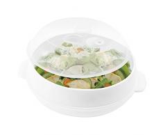 Home Behälter Mikrowelle, Kunststoff, transparent/weiß