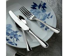 Arthur Price jeden Tag 88-Piece Britannia Besteckkoffer 12 Personen Allegra Kantine, Edelstahl, Silber, 67 x 31,6 x 11 cm