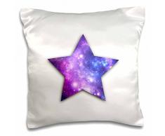 3dRose PC 184933 _ 1 Pink Zebra Star Form Hot Pink Animal Print Zebra Gestreift Kissen Fall, 40,6 x 40,6 cm