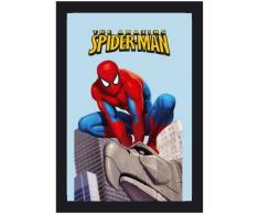 empireposter Spiderman Statue - Bedruckter Spiegel mit Kunststoff Rahmen in Holzoptik, Kult-Spiegel - GrÃ¶sse 20x30 cm