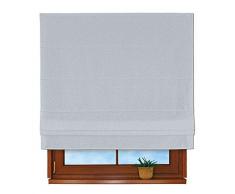 FRANC-TEXTIL 340-138-19 Raffrollo Padva, 100 x 170 cm, Grau