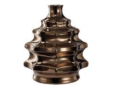 Benzara BM165629 Elegantly Charmed Keramikvase, bronzefarben