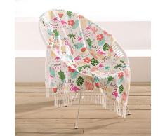 Douceur dIntérieur Ibiza Kuscheldecke, Mehrfarbig, 100 x 200 cm