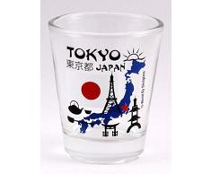 Tokyo Japan Landmarks Collage Shot Glas