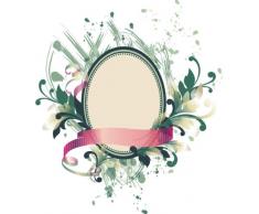 INDIGOS 4051719808667 Wandtattoo ME130 Spiegel Kreis Tribal Ast Pflanze Blume Ranke 60 x 53 cm