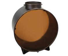 Woodwick Marine Laterne Bullauge für Kerzen (bis 623 g), Metall, Bronze/braun, 23 x 23 x 28 cm